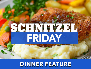 Schnitzel Friday at the Village Inn in Linwood, MI